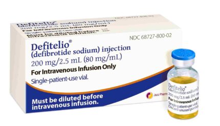 در داروکده، دفیتلیو (Defitelio)، دفیبروتاید سدیم (Defibrotide Sodium) و داروهای تخصصی پیوند و هماتولوژی با بهترین کیفیت و قیمت از معتبرترین تأمین‌کنندگان بین‌المللی تهیه و عرضه می‌شود.